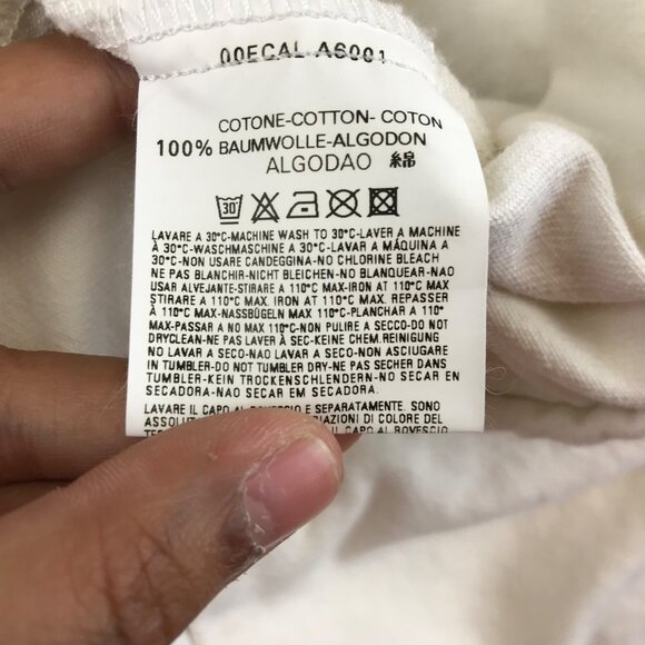 Men's Diesel Full Zip Bomber Jacket White Fraternity size L - Picture 14 of 15